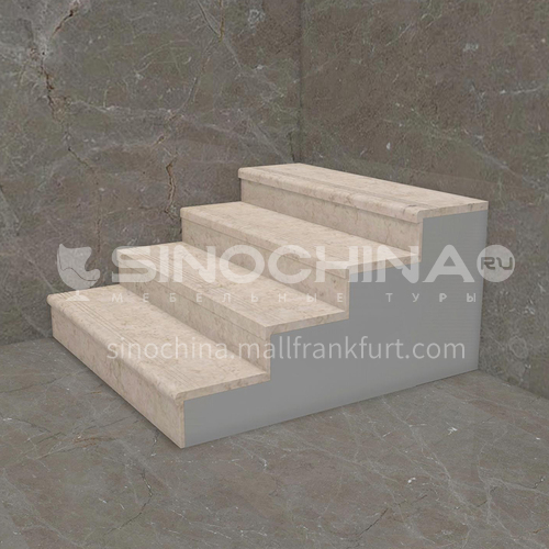 Natural beige classic European hot-selling marble staircase M-J998B